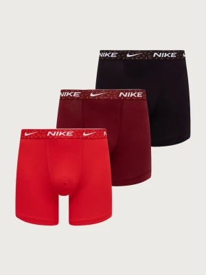 Nike bokserki męskie z bawełną 3-pack bordowy