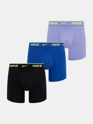 Nike bokserki męskie z bawełną 3-pack niebieski
