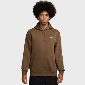 Nike Club Fleece Hoodie mężczyźni Bluzy brązowy rozmiar Odzież