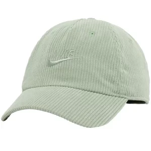 Nike Club Unstrukturierte Cord Cap HF8919-370, Męskie, Zielone, czapki z daszkiem, bawełna, rozmiar: M/L