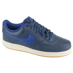 Nike Court Vision Low CD5463-400, Męskie, Granatowe, buty sneakers, skóra licowa, rozmiar: 42,5