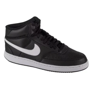 Nike Court Vision Mid DN3577-001, Męskie, Czarne, buty sneakers, skóra syntetyczna, rozmiar: 40