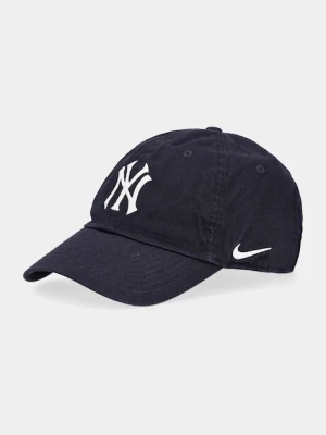Nike czapka z daszkiem bawełniana New York Yankees kolor granatowy z aplikacją NB01.4FA.NK.BEK