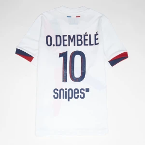 Nike Dembélé / No. 10 Paris Saint-Germain Kids Away Stadium 2024/25 uniseks Jerseys biały rozmiar Odzież