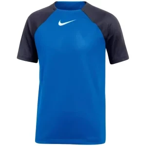 Nike DF Academy Pro SS Jr Top DH9277-463, Dla chłopca, Niebieskie, t-shirty, poliester, rozmiar: M