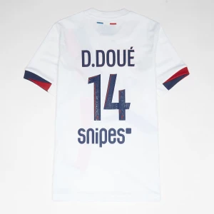Nike Doué / No. 14 Paris Saint-Germain Kids Away Stadium 2024/25 uniseks Jerseys biały rozmiar Odzież