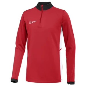 Nike Dri-Fit Academy 25 Drill Jr Top FZ9773-657, Dla chłopca, Czerwone, bluzy, poliester, rozmiar: L