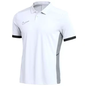Nike Dri-Fit Academy 25 SS Polo FZ9759-100, Męskie, Białe, koszulki polo, poliester, rozmiar: L