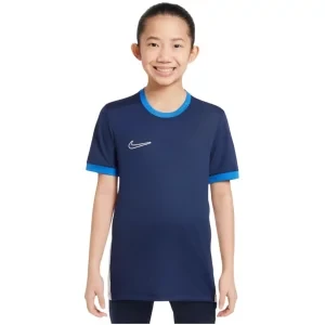 Nike Dri-FIT Academy 25 SS Top FZ9758-410, Dla chłopca, Granatowe, t-shirty, poliester, rozmiar: XL