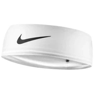 Nike Dri-FIT Fury Classic Headband N1011706-127, Unisex, Białe, opaski na głowę, nylon, rozmiar: One size