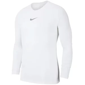 Nike Dry Park First Layer Longsleeve AV2609-100, Męskie, Białe, longsleevy kompresyjne, poliester, rozmiar: L
