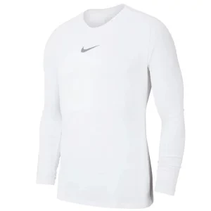 Nike Dry Park First Layer LS Jr Longsleeve AV2611-100, Dla chłopca, Białe, longsleevy, poliester, rozmiar: M