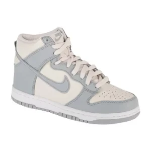 Nike Dunk High Bg DB2179-009, Damskie, Białe, buty sneakers, skóra licowa, rozmiar: 35,5