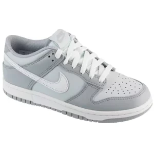 Nike Dunk Low GS DH9765-001, Dla chłopca, Szare, buty sneakers, skóra licowa, rozmiar: 37,5