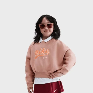 Nike G NSW TREND FLC CRP CREW rose gold/marakesh uniseks T-Shirty i Topy różowy rozmiar Odzież
