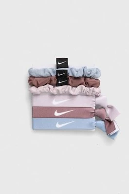 Nike gumki do włosów 6-pack kolor beżowy
