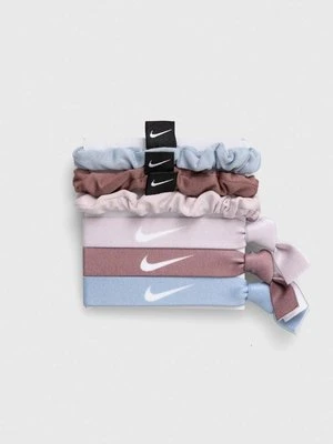 Nike gumki do włosów 6-pack kolor beżowy