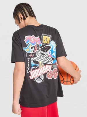 Jordan T Shirt $Jordan Sticker Tee Blk