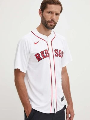 Nike jersey MLB Boston Red Sox kolor biały regular ze stójką