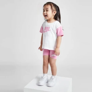 Nike Komplet (G)Cblk Tee/sht Wht/pnk G