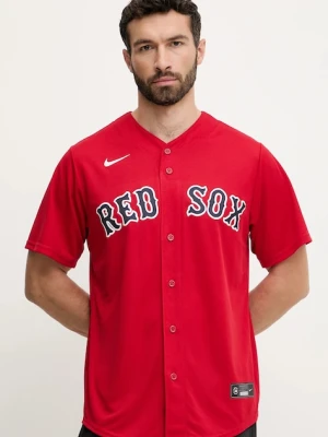 Nike koszula Boston Red Sox męska kolor czerwony relaxed ze stójką T770-BQSA-BQ-XVA