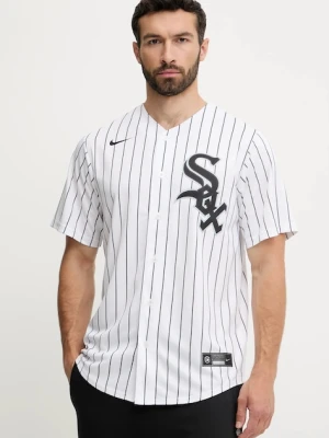 Nike koszula Chicago White Sox męska kolor biały relaxed ze stójką T770-RXWH-RX-XVH