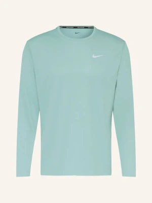 Nike Koszulka Do Biegania Miler grau TURKUSOWY
