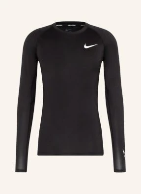 Nike Koszulka Z Długim Rękawem Pro Dri-Fit Z Siateczką schwarz