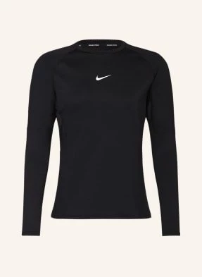 Nike Koszulka Z Długim Rękawem Pro Warm schwarz