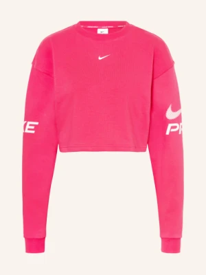 Nike Krótka Bluza Nierozpinana Pro Dri-Fit pink