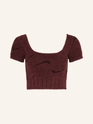 Nike Krótka Koszulka Sportswear Phoenix Cozy Bouclé rot