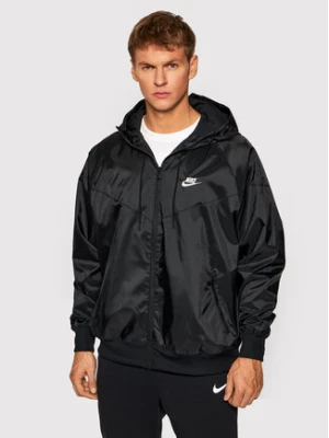 Nike Kurtka do biegania Sportswear Windrunner DA0001 Czarny Standard Fit