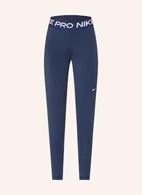Nike Legginsy Nike Pro Z Siateczką blau
