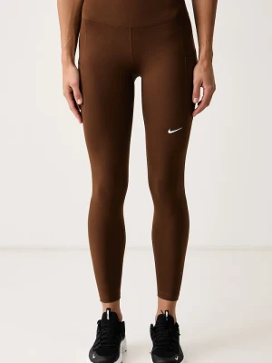 Nike legginsy sportowe damskie One brązowy