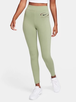 Nike Legginsy sportowe w kolorze zielonym rozmiar: XL