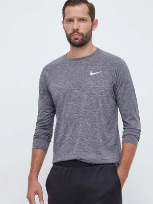 Nike longsleeve treningowy kolor szary melanżowy