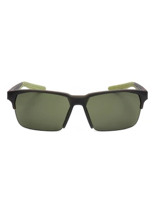 Nike Męskie okulary przeciwsłoneczne w kolorze czarno-zielonym rozmiar: 60