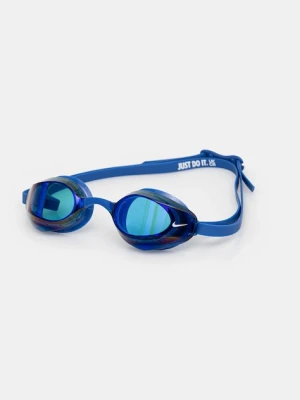 Nike okulary pływackie Vapor Mirror kolor niebieski NESSA176