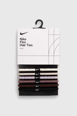 Nike opaska do włosów 6-pack kolor biały