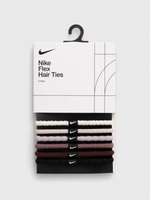 Nike opaska do włosów 6-pack kolor biały