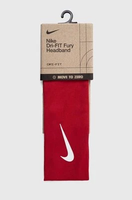 Nike opaska na głowę Fury 3.0 kolor czerwony