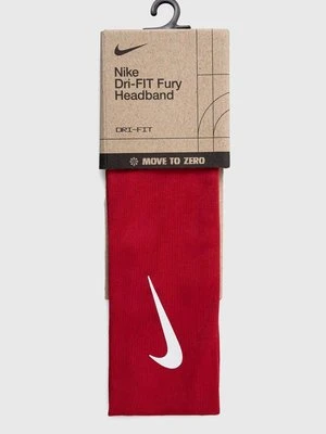 Nike opaska na głowę Fury 3.0 kolor czerwony