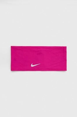 Nike opaska na głowę kolor różowy