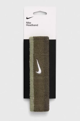 Nike opaska na głowę kolor zielony