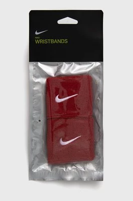 Nike Opaska na nadgarstek (2-pack) kolor czerwony