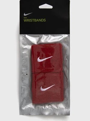 Nike Opaska na nadgarstek (2-pack) kolor czerwony