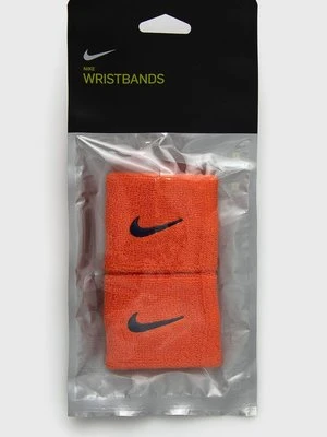 Nike Opaska na nadgarstek (2-pack) kolor pomarańczowy