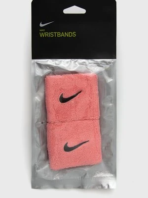 Nike Opaska na nadgarstek (2-pack) kolor różowy