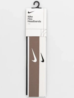 Zdjęcie produktu Nike opaski na głowę 2-pack kolor brązowy N.100.9191.253.OS