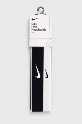 Nike opaski na głowę 2-pack kolor czarny